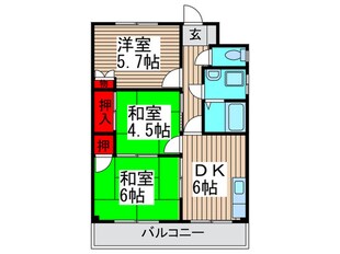 栗原マンションの物件間取画像